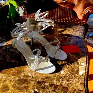Brand-new New RENE CAOVILLA White Diamond Sandal